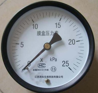 YE-100/150系列膜盒压力表