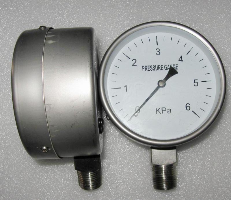 全不锈钢安全型压力表