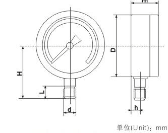 YTS系列耐酸压力表
